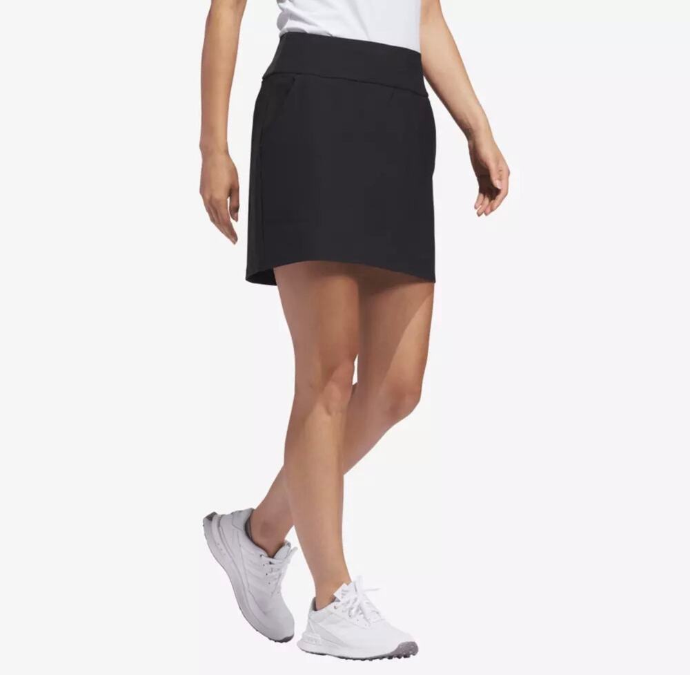 adidas Women's Ultimate365 Solid Golf Skort Black Skirt Size M NWT
